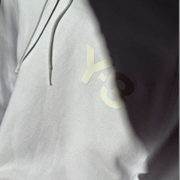 SOLD OUT White Adidas Y-3 Classic Chest Logo Hoodie - M - Picture 8 of 14